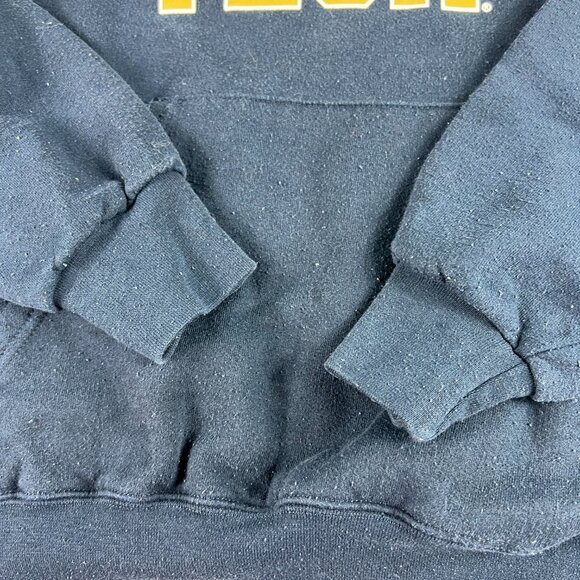 Champion Georgia Tech Yellow Jackets Sweatshirt Adult Medium Black Faded Hoodie - Picture 7 of 16